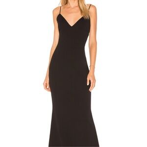 Katie May Black Maxi Dress with Spaghetti Straps